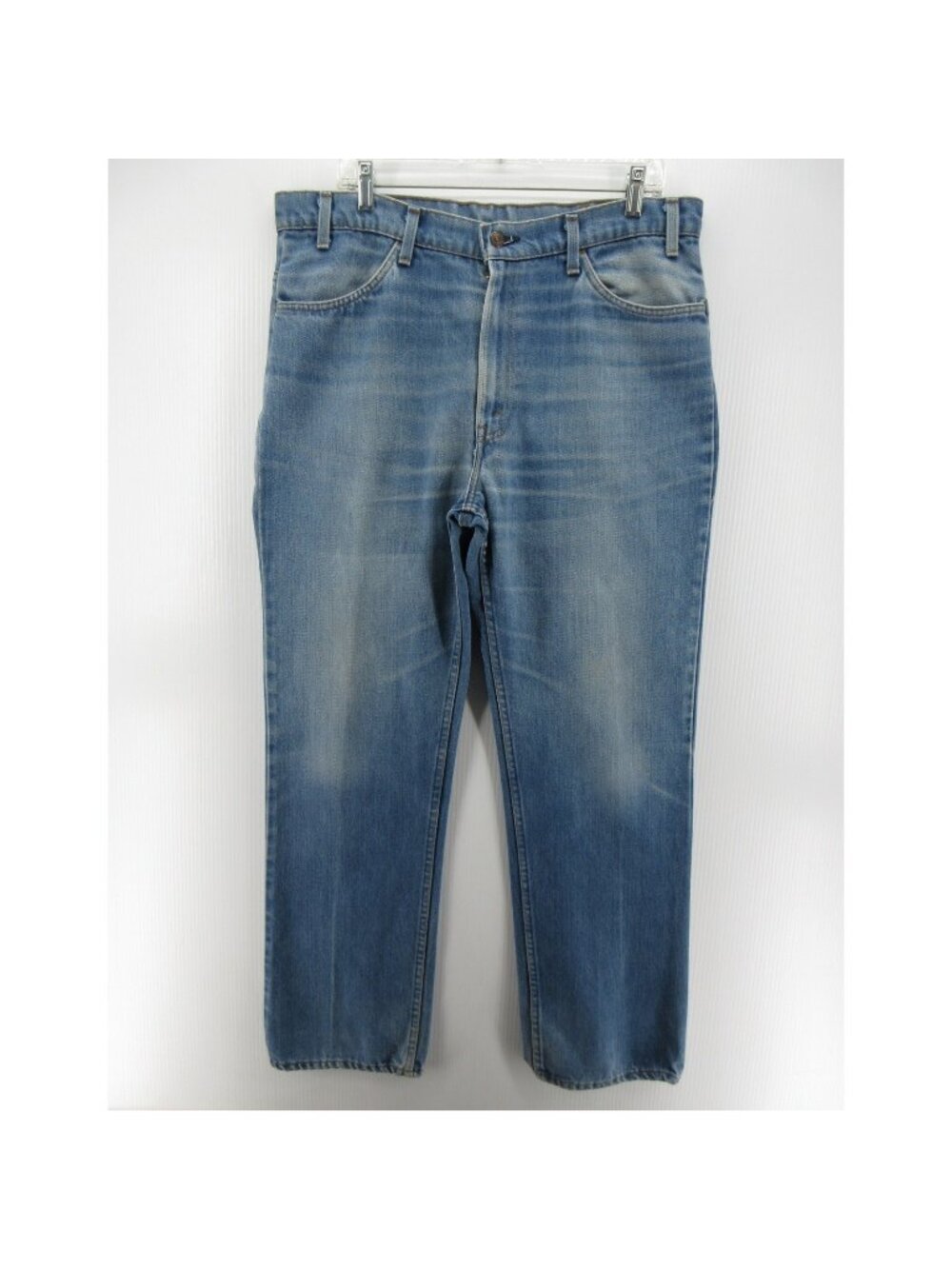 VINTAGE Levis 519 Jeans 38X32 Straight Leg Orange Tab Denim 80s USA *